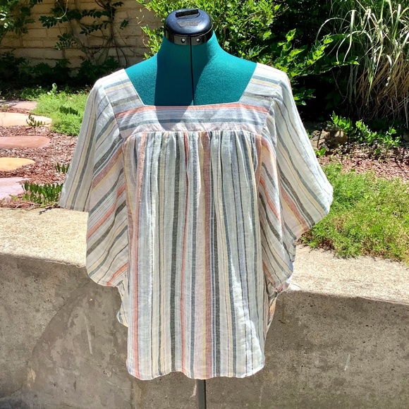 beachlunchlounge Multicolor Striped Top - Picture 1 of 3